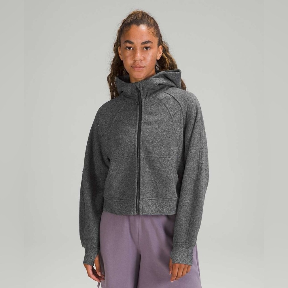 lululemon Gray Zip-Up scuba Hoodie - Women's